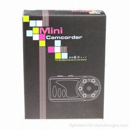 Full HD mini camera, lithium-ion, 300mAh, mini 8-pin USB USB, T-flash card of 32GB (maximum)